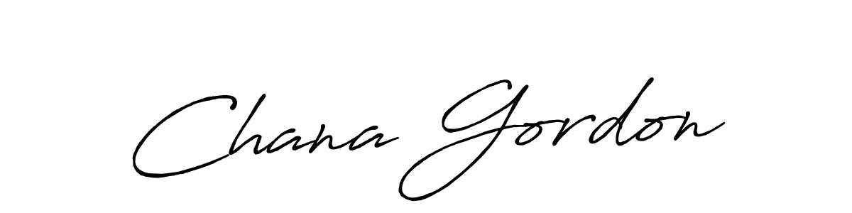 Create a beautiful signature design for name Chana Gordon. With this signature (Antro_Vectra_Bolder) fonts, you can make a handwritten signature for free. Chana Gordon signature style 7 images and pictures png