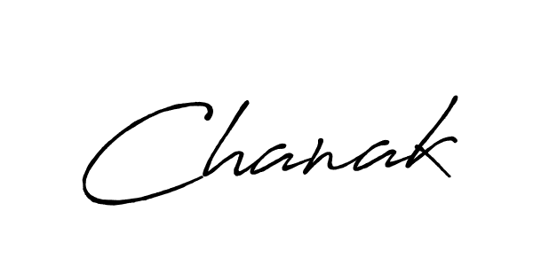 How to make Chanak name signature. Use Antro_Vectra_Bolder style for creating short signs online. This is the latest handwritten sign. Chanak signature style 7 images and pictures png