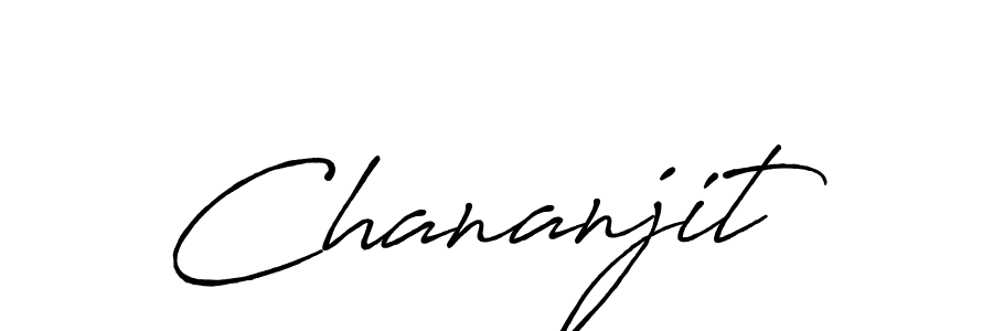 Design your own signature with our free online signature maker. With this signature software, you can create a handwritten (Antro_Vectra_Bolder) signature for name Chananjit. Chananjit signature style 7 images and pictures png