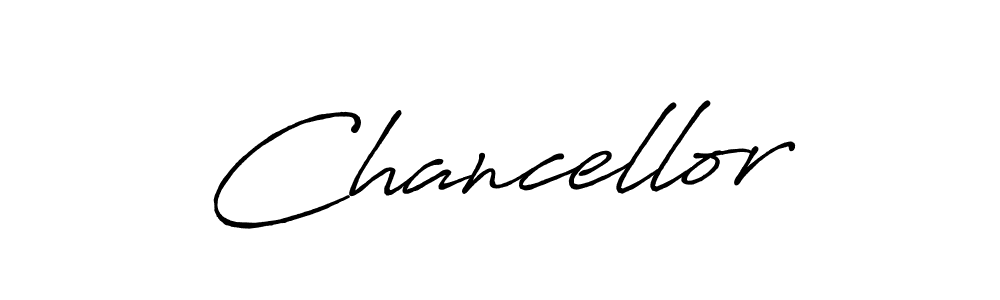 You should practise on your own different ways (Antro_Vectra_Bolder) to write your name (Chancellor) in signature. don't let someone else do it for you. Chancellor signature style 7 images and pictures png