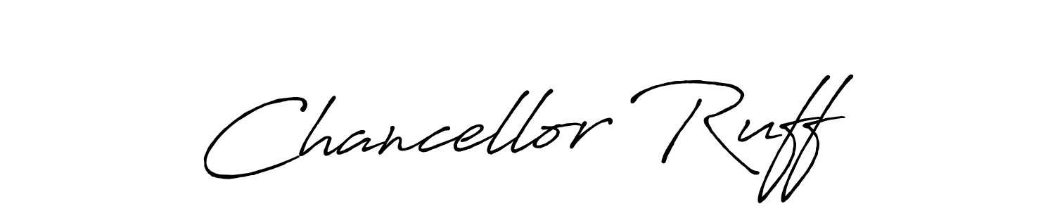 Design your own signature with our free online signature maker. With this signature software, you can create a handwritten (Antro_Vectra_Bolder) signature for name Chancellor Ruff. Chancellor Ruff signature style 7 images and pictures png