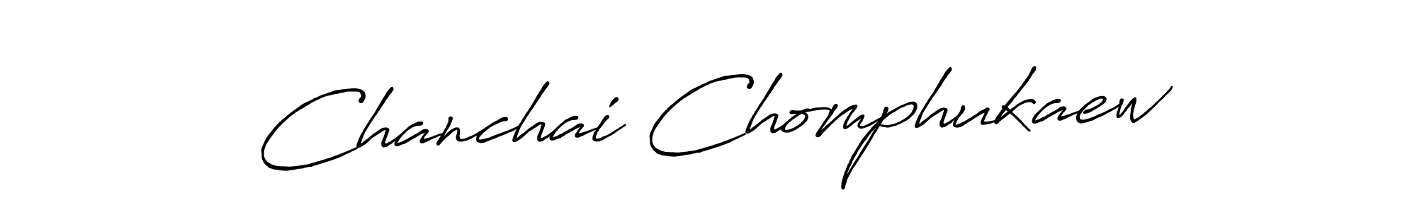 Design your own signature with our free online signature maker. With this signature software, you can create a handwritten (Antro_Vectra_Bolder) signature for name Chanchai Chomphukaew. Chanchai Chomphukaew signature style 7 images and pictures png