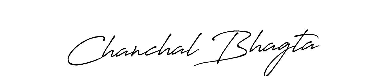 You should practise on your own different ways (Antro_Vectra_Bolder) to write your name (Chanchal Bhagta) in signature. don't let someone else do it for you. Chanchal Bhagta signature style 7 images and pictures png