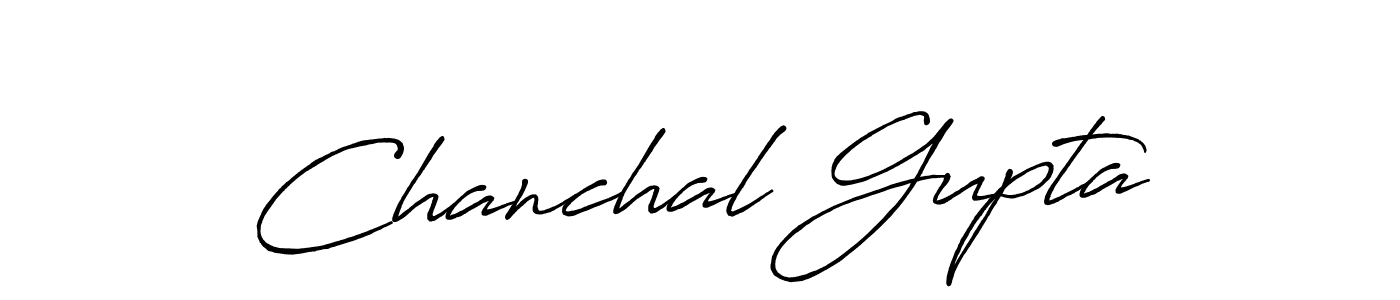 Create a beautiful signature design for name Chanchal Gupta. With this signature (Antro_Vectra_Bolder) fonts, you can make a handwritten signature for free. Chanchal Gupta signature style 7 images and pictures png