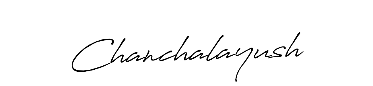 How to make Chanchalayush name signature. Use Antro_Vectra_Bolder style for creating short signs online. This is the latest handwritten sign. Chanchalayush signature style 7 images and pictures png