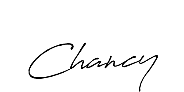 Also we have Chancy name is the best signature style. Create professional handwritten signature collection using Antro_Vectra_Bolder autograph style. Chancy signature style 7 images and pictures png