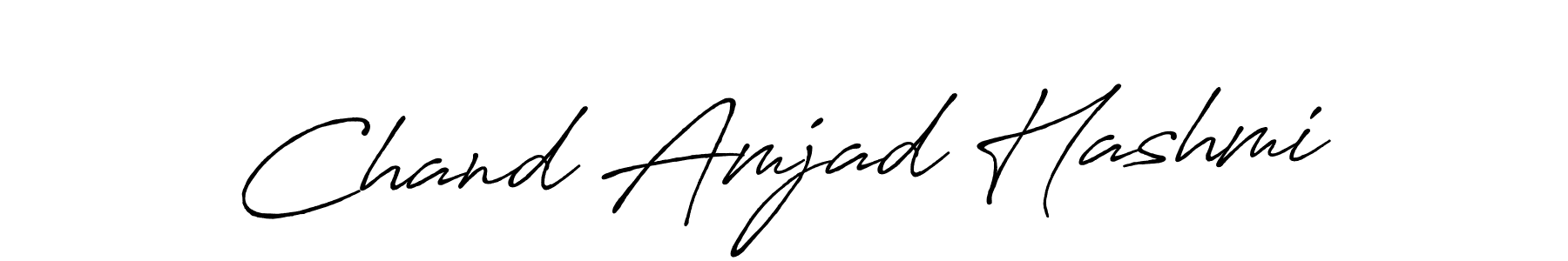 Also we have Chand Amjad Hashmi name is the best signature style. Create professional handwritten signature collection using Antro_Vectra_Bolder autograph style. Chand Amjad Hashmi signature style 7 images and pictures png