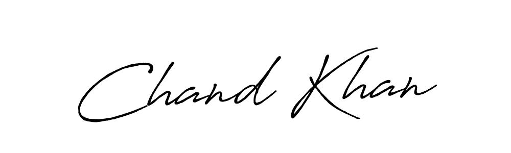 Make a beautiful signature design for name Chand Khan. With this signature (Antro_Vectra_Bolder) style, you can create a handwritten signature for free. Chand Khan signature style 7 images and pictures png