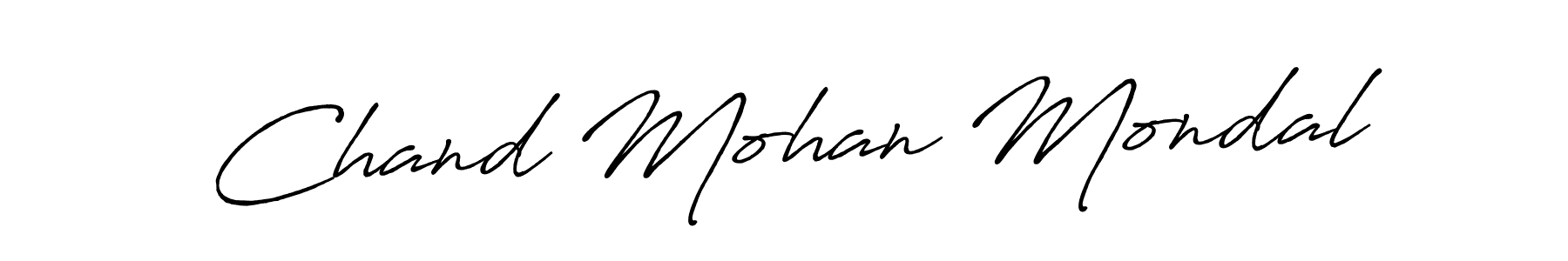 The best way (Antro_Vectra_Bolder) to make a short signature is to pick only two or three words in your name. The name Chand Mohan Mondal include a total of six letters. For converting this name. Chand Mohan Mondal signature style 7 images and pictures png