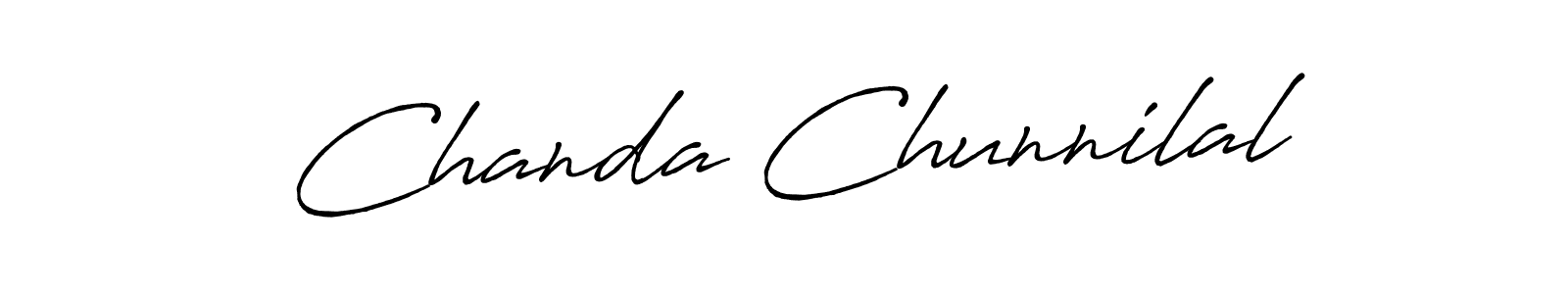 It looks lik you need a new signature style for name Chanda Chunnilal. Design unique handwritten (Antro_Vectra_Bolder) signature with our free signature maker in just a few clicks. Chanda Chunnilal signature style 7 images and pictures png