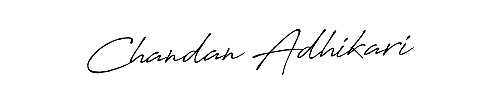 You should practise on your own different ways (Antro_Vectra_Bolder) to write your name (Chandan Adhikari) in signature. don't let someone else do it for you. Chandan Adhikari signature style 7 images and pictures png