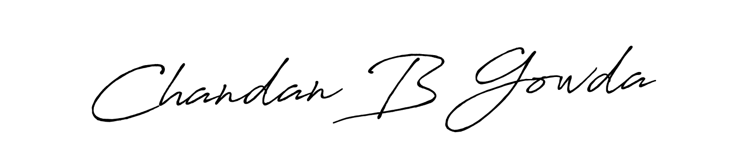 Design your own signature with our free online signature maker. With this signature software, you can create a handwritten (Antro_Vectra_Bolder) signature for name Chandan B Gowda. Chandan B Gowda signature style 7 images and pictures png