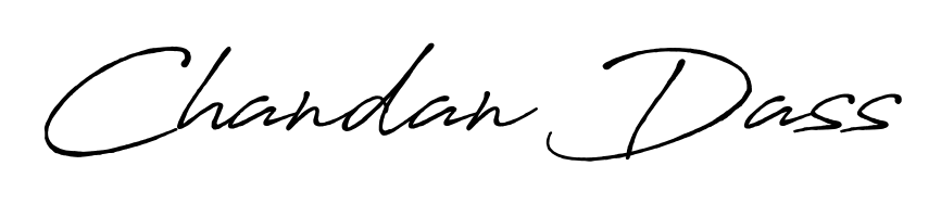 Express your personality with a custom Chandan Dass signature crafted with Antro_Vectra_Bolder typography. Free transparent PNG download available. Chandan Dass signature style 7 images and pictures png