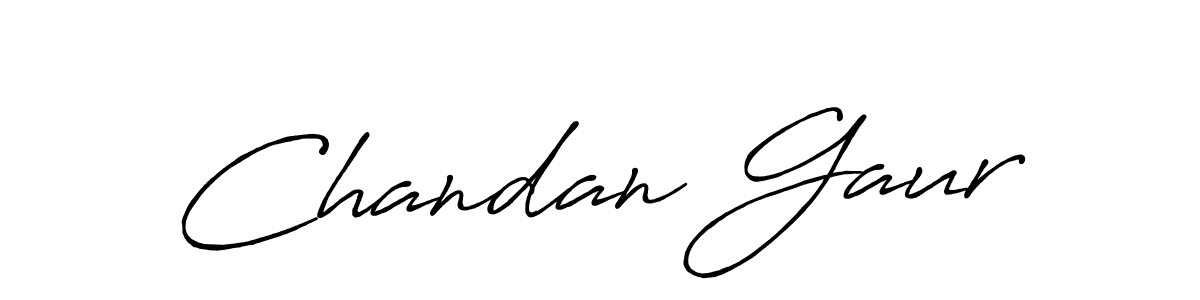 Make a short Chandan Gaur signature style. Manage your documents anywhere anytime using Antro_Vectra_Bolder. Create and add eSignatures, submit forms, share and send files easily. Chandan Gaur signature style 7 images and pictures png