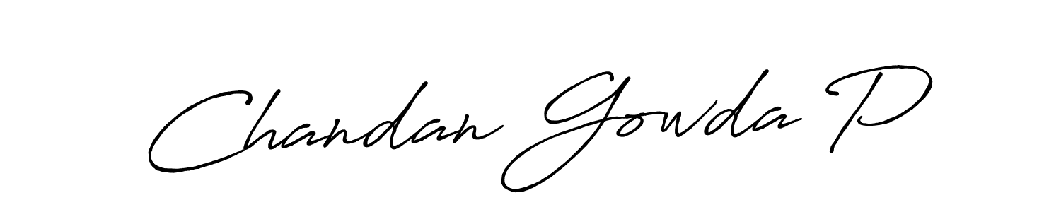It looks lik you need a new signature style for name Chandan Gowda P. Design unique handwritten (Antro_Vectra_Bolder) signature with our free signature maker in just a few clicks. Chandan Gowda P signature style 7 images and pictures png