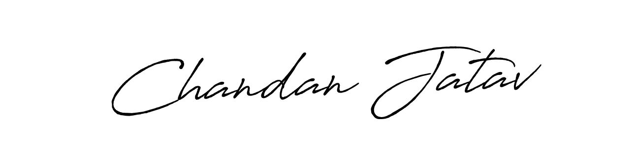 Design your own signature with our free online signature maker. With this signature software, you can create a handwritten (Antro_Vectra_Bolder) signature for name Chandan Jatav. Chandan Jatav signature style 7 images and pictures png