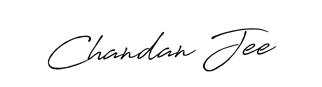 Create a beautiful signature design for name Chandan Jee. With this signature (Antro_Vectra_Bolder) fonts, you can make a handwritten signature for free. Chandan Jee signature style 7 images and pictures png