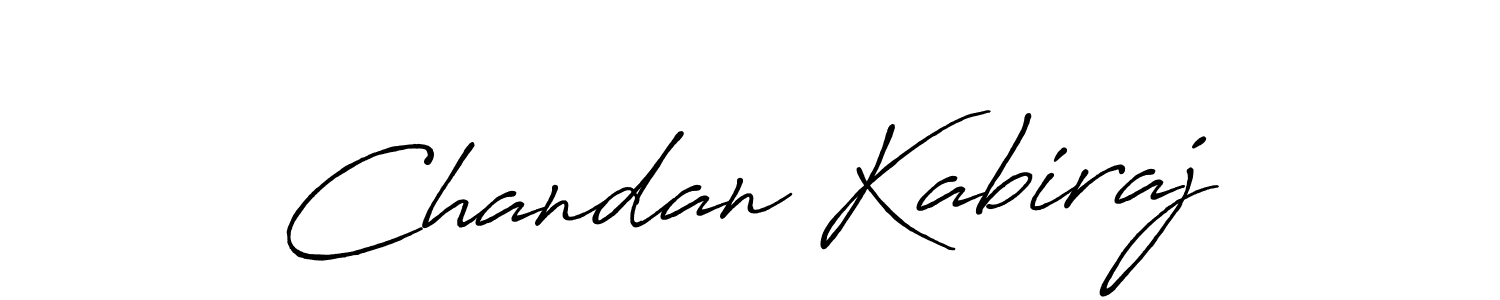 Create a beautiful signature design for name Chandan Kabiraj. With this signature (Antro_Vectra_Bolder) fonts, you can make a handwritten signature for free. Chandan Kabiraj signature style 7 images and pictures png
