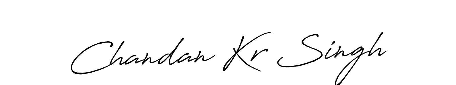 Design your own signature with our free online signature maker. With this signature software, you can create a handwritten (Antro_Vectra_Bolder) signature for name Chandan Kr Singh. Chandan Kr Singh signature style 7 images and pictures png