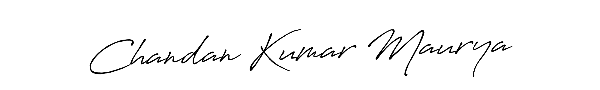 Make a beautiful signature design for name Chandan Kumar Maurya. With this signature (Antro_Vectra_Bolder) style, you can create a handwritten signature for free. Chandan Kumar Maurya signature style 7 images and pictures png