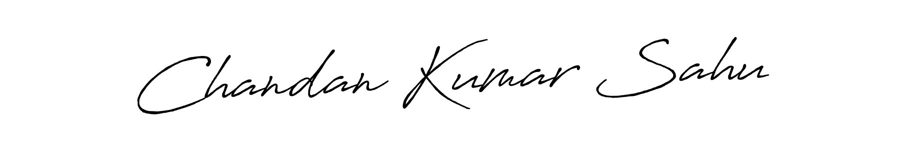 Create a beautiful signature design for name Chandan Kumar Sahu. With this signature (Antro_Vectra_Bolder) fonts, you can make a handwritten signature for free. Chandan Kumar Sahu signature style 7 images and pictures png