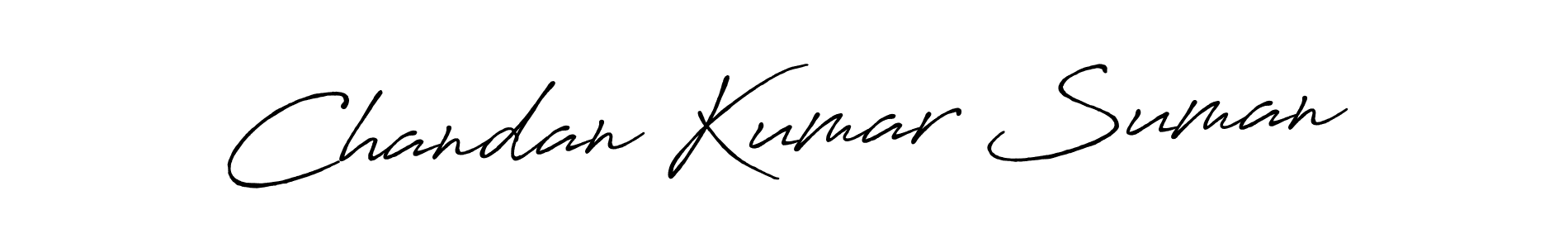 How to make Chandan Kumar Suman signature? Antro_Vectra_Bolder is a professional autograph style. Create handwritten signature for Chandan Kumar Suman name. Chandan Kumar Suman signature style 7 images and pictures png