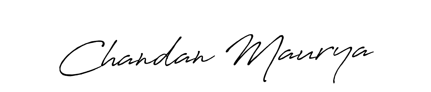 Chandan Maurya stylish signature style. Best Handwritten Sign (Antro_Vectra_Bolder) for my name. Handwritten Signature Collection Ideas for my name Chandan Maurya. Chandan Maurya signature style 7 images and pictures png