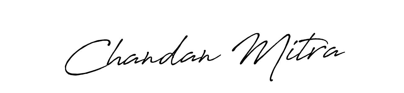 Make a beautiful signature design for name Chandan Mitra. With this signature (Antro_Vectra_Bolder) style, you can create a handwritten signature for free. Chandan Mitra signature style 7 images and pictures png