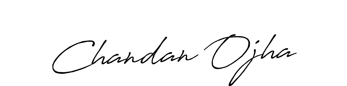 Create a beautiful signature design for name Chandan Ojha. With this signature (Antro_Vectra_Bolder) fonts, you can make a handwritten signature for free. Chandan Ojha signature style 7 images and pictures png