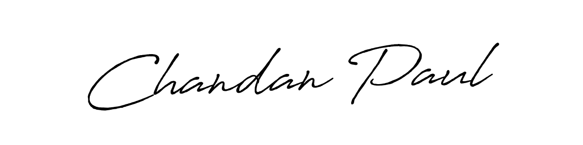 How to make Chandan Paul name signature. Use Antro_Vectra_Bolder style for creating short signs online. This is the latest handwritten sign. Chandan Paul signature style 7 images and pictures png