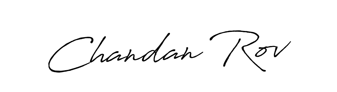 Chandan Rov stylish signature style. Best Handwritten Sign (Antro_Vectra_Bolder) for my name. Handwritten Signature Collection Ideas for my name Chandan Rov. Chandan Rov signature style 7 images and pictures png