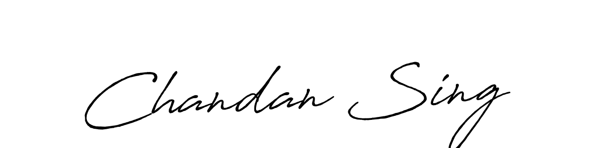 Also we have Chandan Sing name is the best signature style. Create professional handwritten signature collection using Antro_Vectra_Bolder autograph style. Chandan Sing signature style 7 images and pictures png