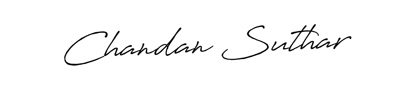 Chandan Suthar stylish signature style. Best Handwritten Sign (Antro_Vectra_Bolder) for my name. Handwritten Signature Collection Ideas for my name Chandan Suthar. Chandan Suthar signature style 7 images and pictures png