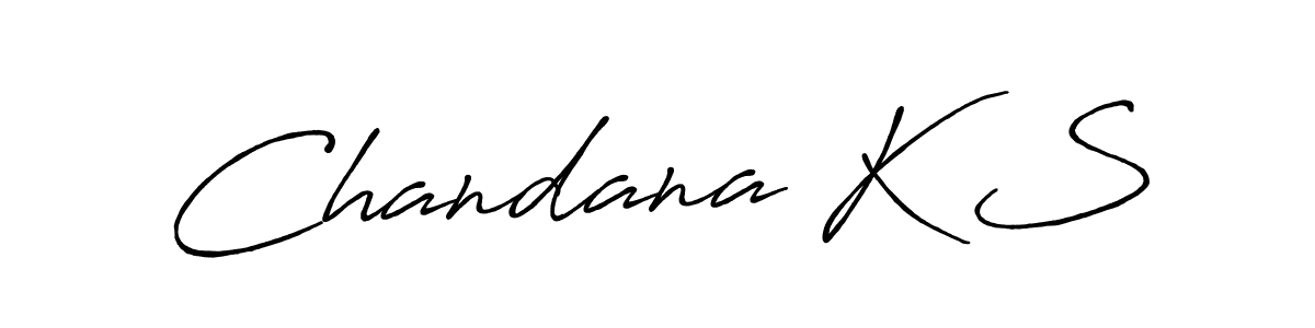 Chandana K S stylish signature style. Best Handwritten Sign (Antro_Vectra_Bolder) for my name. Handwritten Signature Collection Ideas for my name Chandana K S. Chandana K S signature style 7 images and pictures png