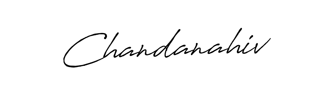 Design your own signature with our free online signature maker. With this signature software, you can create a handwritten (Antro_Vectra_Bolder) signature for name Chandanahiv. Chandanahiv signature style 7 images and pictures png
