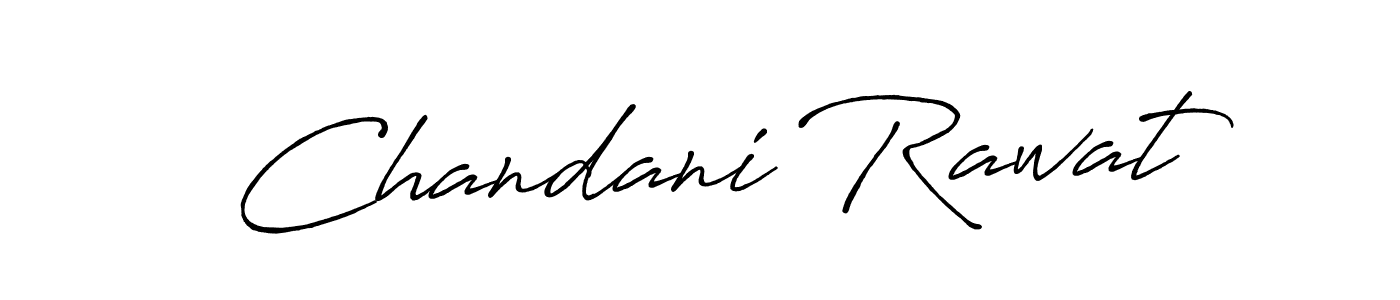 Make a beautiful signature design for name Chandani Rawat. With this signature (Antro_Vectra_Bolder) style, you can create a handwritten signature for free. Chandani Rawat signature style 7 images and pictures png