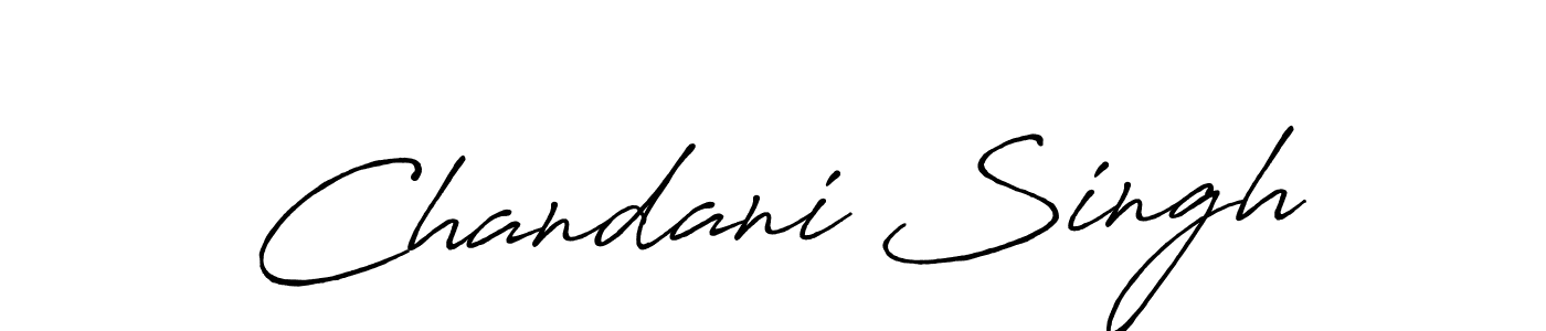 Create a beautiful signature design for name Chandani Singh. With this signature (Antro_Vectra_Bolder) fonts, you can make a handwritten signature for free. Chandani Singh signature style 7 images and pictures png