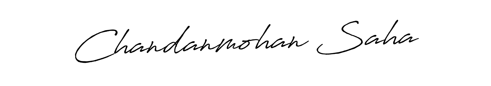 Use a signature maker to create a handwritten signature online. With this signature software, you can design (Antro_Vectra_Bolder) your own signature for name Chandanmohan Saha. Chandanmohan Saha signature style 7 images and pictures png