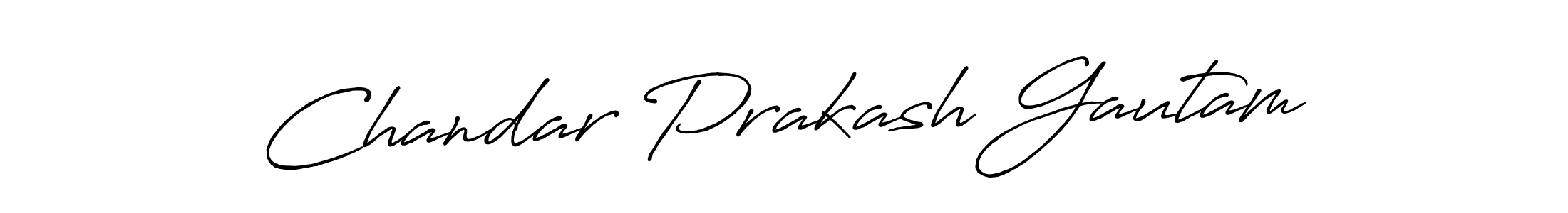 Design your own signature with our free online signature maker. With this signature software, you can create a handwritten (Antro_Vectra_Bolder) signature for name Chandar Prakash Gautam. Chandar Prakash Gautam signature style 7 images and pictures png