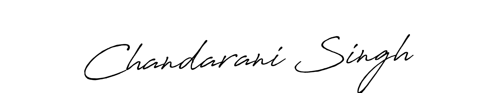Make a beautiful signature design for name Chandarani Singh. With this signature (Antro_Vectra_Bolder) style, you can create a handwritten signature for free. Chandarani Singh signature style 7 images and pictures png