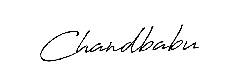 Make a beautiful signature design for name Chandbabu. With this signature (Antro_Vectra_Bolder) style, you can create a handwritten signature for free. Chandbabu signature style 7 images and pictures png