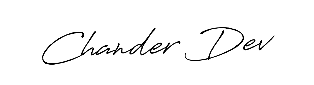 Make a beautiful signature design for name Chander Dev. Use this online signature maker to create a handwritten signature for free. Chander Dev signature style 7 images and pictures png