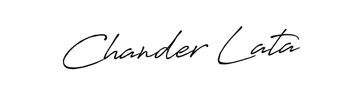 Also we have Chander Lata name is the best signature style. Create professional handwritten signature collection using Antro_Vectra_Bolder autograph style. Chander Lata signature style 7 images and pictures png