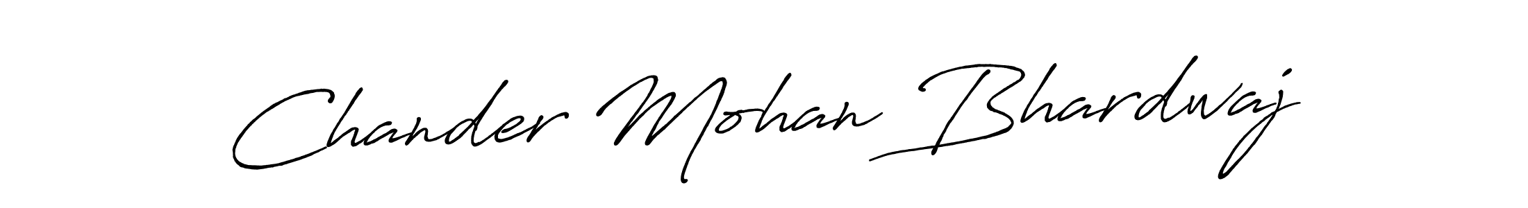 How to make Chander Mohan Bhardwaj signature? Antro_Vectra_Bolder is a professional autograph style. Create handwritten signature for Chander Mohan Bhardwaj name. Chander Mohan Bhardwaj signature style 7 images and pictures png