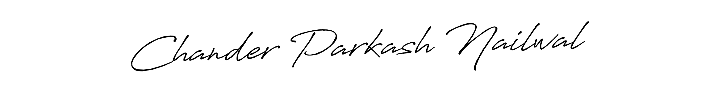 Use a signature maker to create a handwritten signature online. With this signature software, you can design (Antro_Vectra_Bolder) your own signature for name Chander Parkash Nailwal. Chander Parkash Nailwal signature style 7 images and pictures png
