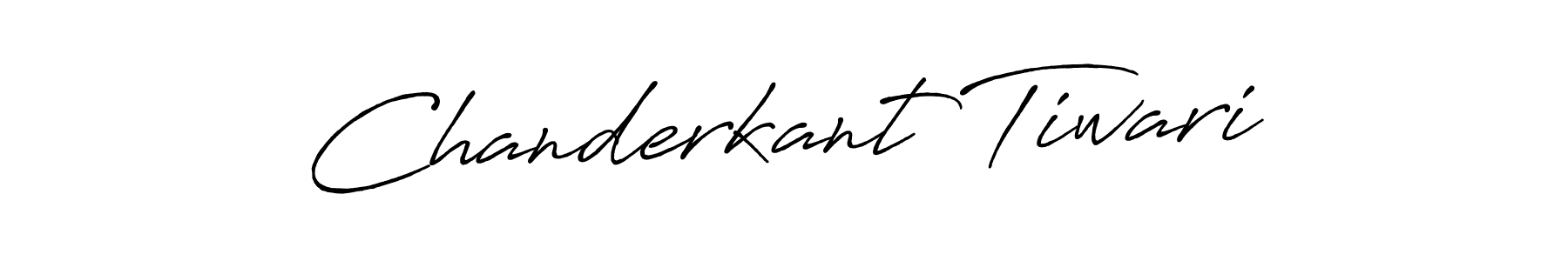 Create a beautiful signature design for name Chanderkant Tiwari. With this signature (Antro_Vectra_Bolder) fonts, you can make a handwritten signature for free. Chanderkant Tiwari signature style 7 images and pictures png