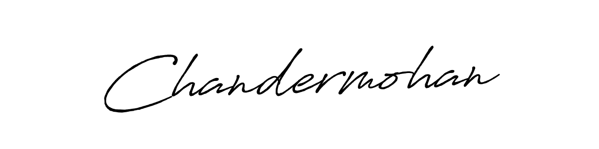 Design your own signature with our free online signature maker. With this signature software, you can create a handwritten (Antro_Vectra_Bolder) signature for name Chandermohan. Chandermohan signature style 7 images and pictures png