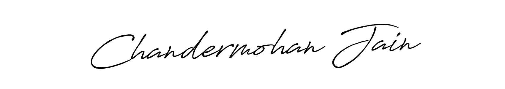 Make a beautiful signature design for name Chandermohan Jain. With this signature (Antro_Vectra_Bolder) style, you can create a handwritten signature for free. Chandermohan Jain signature style 7 images and pictures png