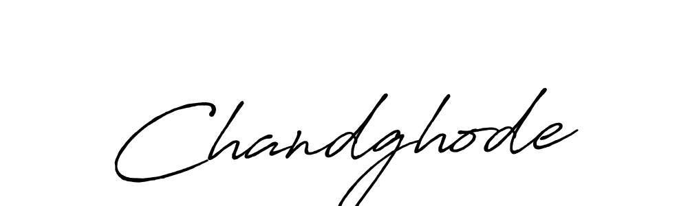 How to make Chandghode signature? Antro_Vectra_Bolder is a professional autograph style. Create handwritten signature for Chandghode name. Chandghode signature style 7 images and pictures png