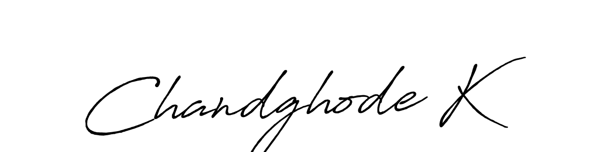 Similarly Antro_Vectra_Bolder is the best handwritten signature design. Signature creator online .You can use it as an online autograph creator for name Chandghode K. Chandghode K signature style 7 images and pictures png